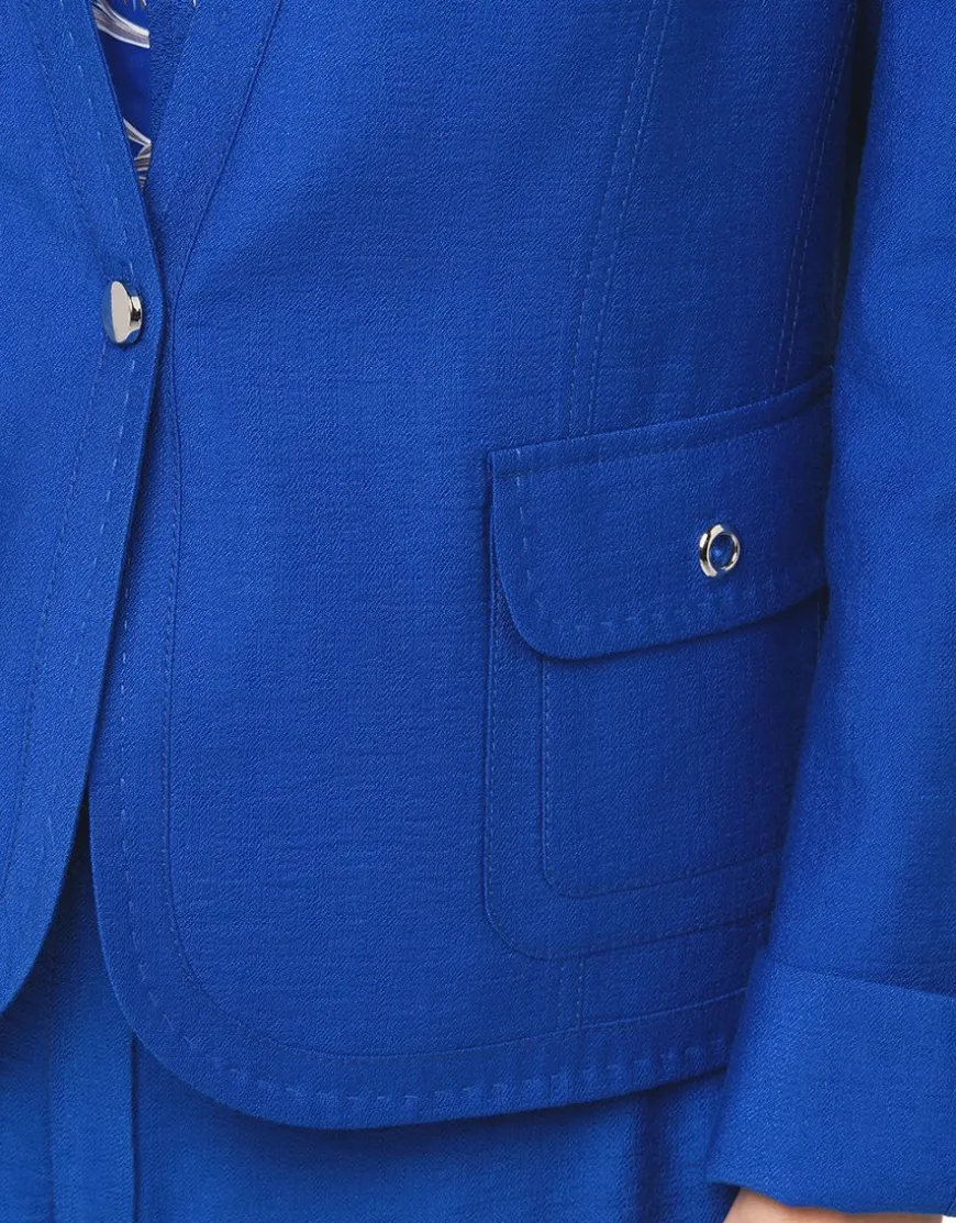Veste chic bleu roi