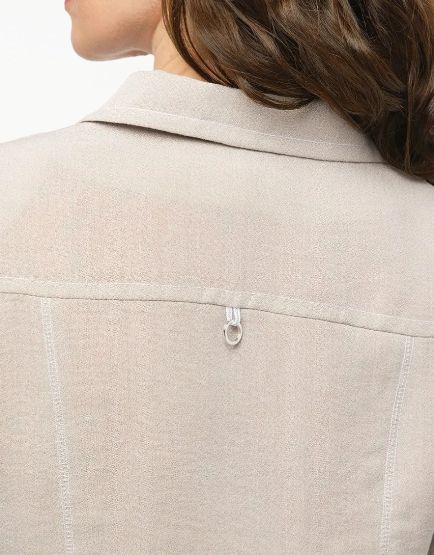 Veste chic courte beige