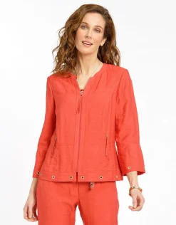 Veste chic rouge légère