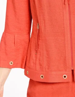 Veste chic rouge légère