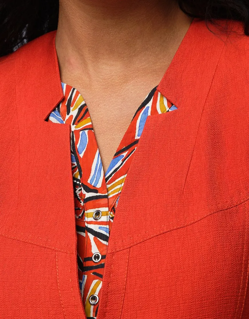 Veste chic terracotta