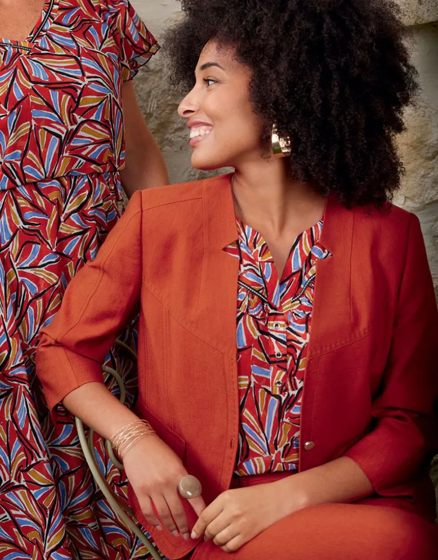 Veste chic terracotta