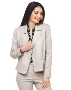 Veste cintrée beige