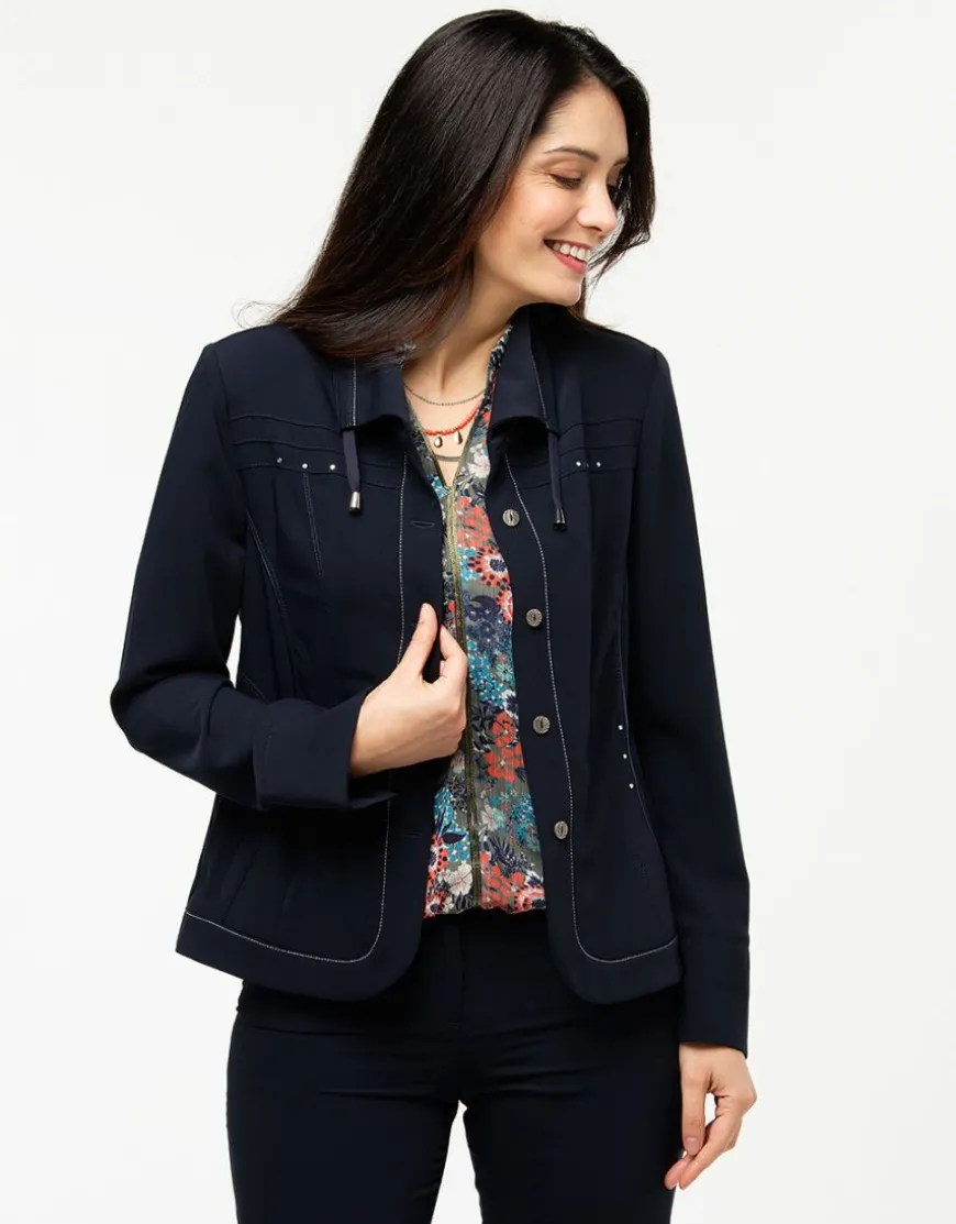 Veste cintrée marine