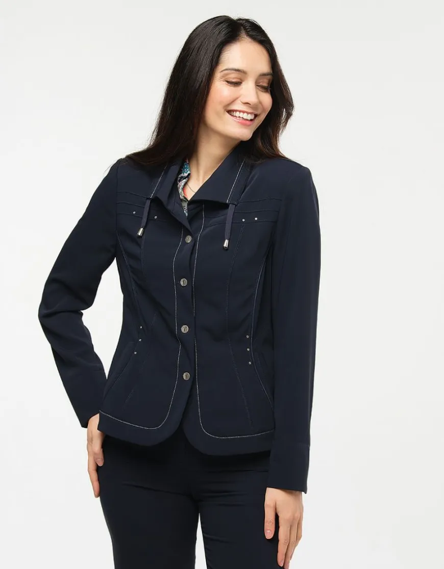Veste cintrée marine