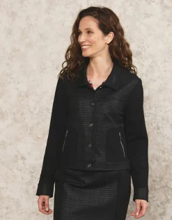 Veste col chemisier noir