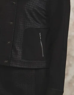 Veste col chemisier noir
