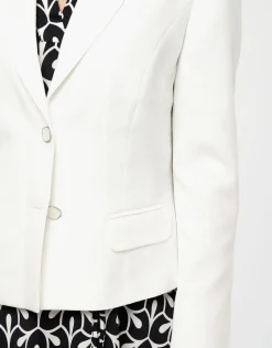 Veste col tailleur écru