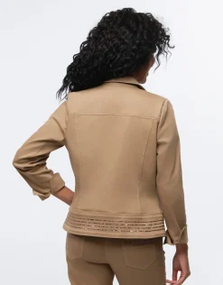 Veste coton beige