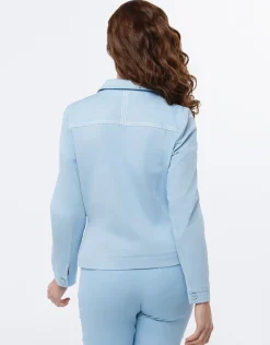 Veste coton bleu ciel