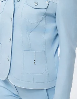 Veste coton bleu ciel