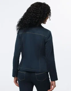 Veste coton bleu marine
