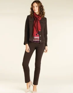 Veste droite marron
