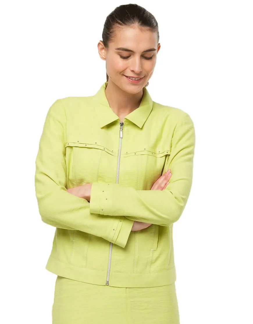 Veste droite vert anis