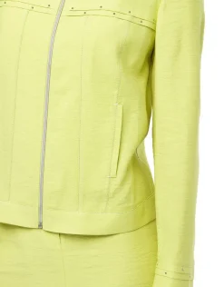 Veste droite vert anis