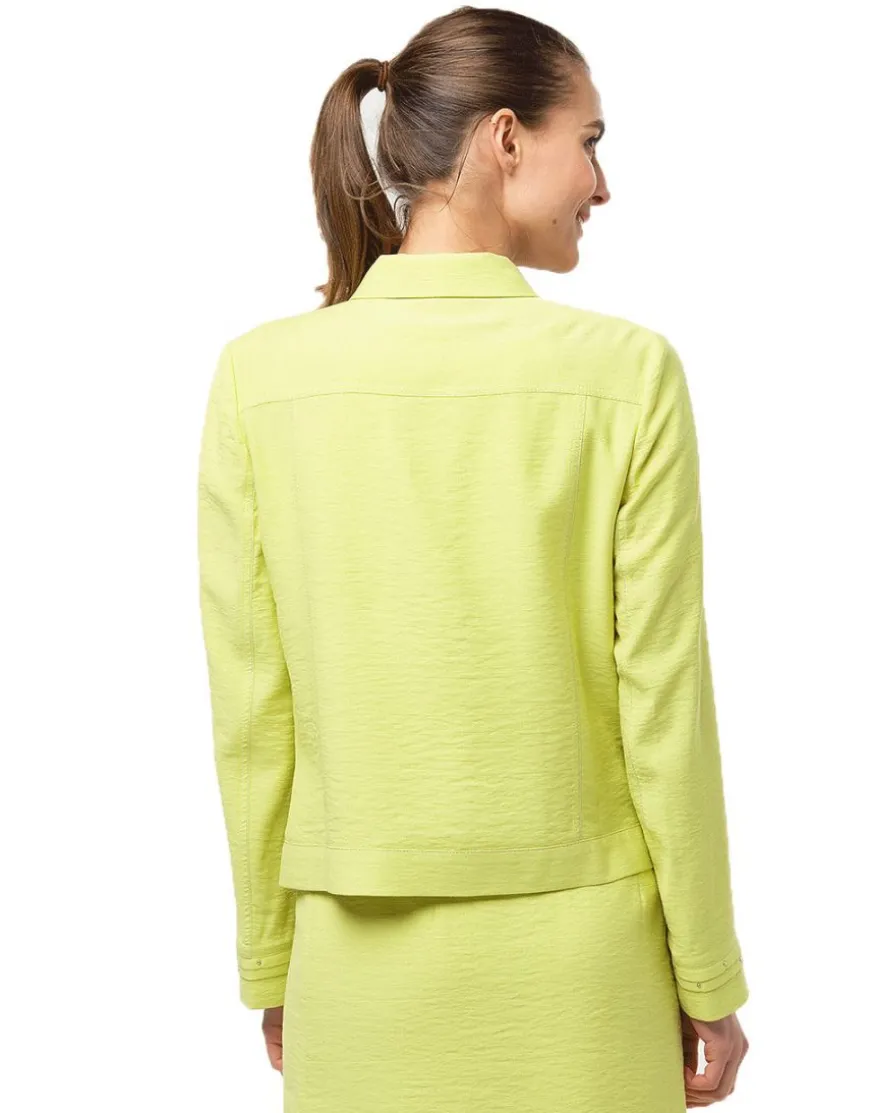 Veste droite vert anis