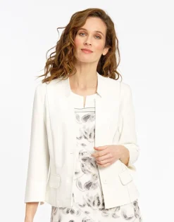 Veste habillée écrue