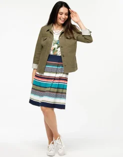 Veste kaki coton enduit
