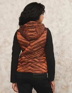 Veste matelassée cuivrée