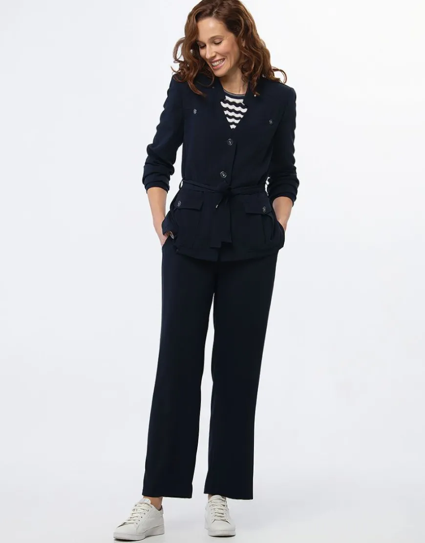 Veste saharienne marine