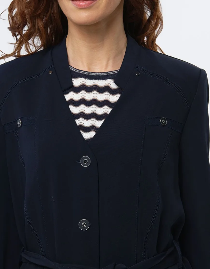 Veste saharienne marine