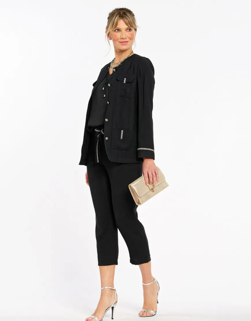Veste saharienne noire