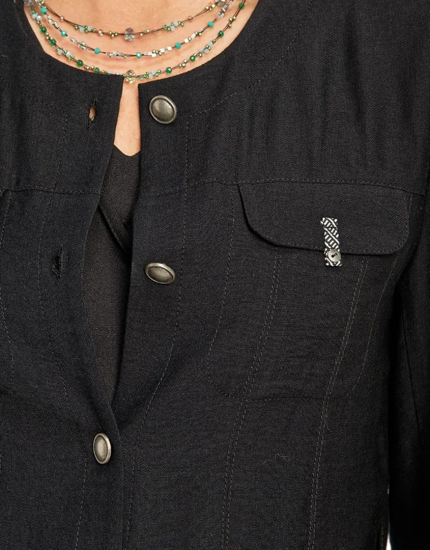 Veste saharienne noire