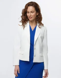 Veste tailleur chic écru