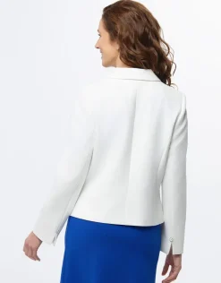 Veste tailleur chic écru