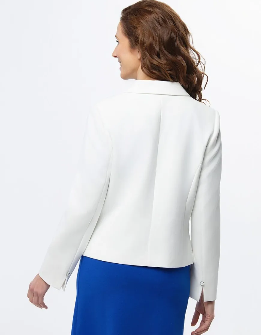 Veste tailleur chic écru